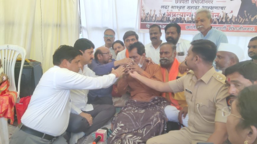 डॉ.राजेंद्र दाते पाटील यांचे 16 दिवसांचे अन्नत्याग आंदोलन स्थगित, घाटी रुग्णालयात दाखल...!