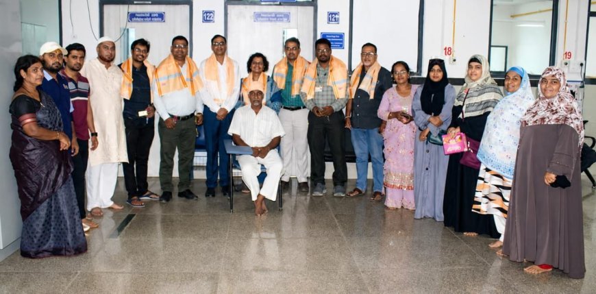 घाटी रुग्णालयात ब्रेन ट्युमयची यशस्वी शस्त्रक्रिया केल्याबद्दल मुतवल्ली विंगने डॉक्टरांचा केला सत्कार...!