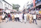 गणेश विसर्जन मिरवणूक मार्गाची मनपा व पोलीस प्रशासनाकडून पाहणी...