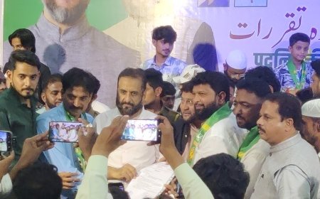 AIMIM, शाकेर खान यांच्याकडे औरंगाबाद पूर्वचे शहराध्यक्ष पद, नवीन टिमची घोषणा