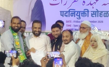 जिशान देशमुख यांच्याकडे औरंगाबाद मध्यचे शहराध्यक्ष पद, नवीन टिमची घोषणा