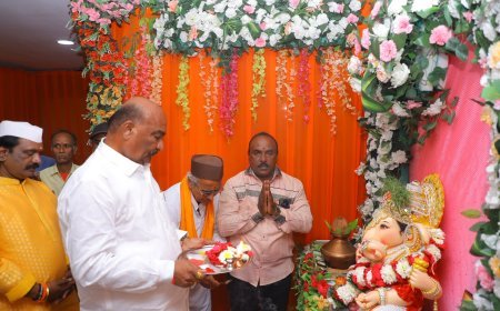 श्री गणेश महासंघाच्या "श्री"ची खा.संदिपान भुमरे यांच्या हस्ते प्रतिष्ठापना तर आ.अंबादास दानवे यांच्या हस्ते आरती...