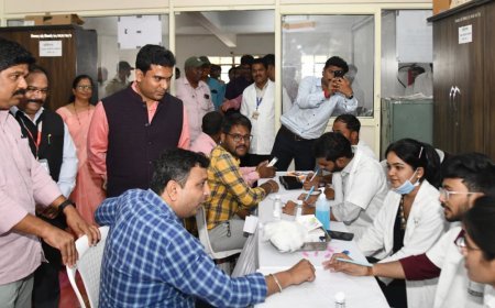 जिल्हा माहिती कार्यालयाच्या वतीने पत्रकारांची आरोग्य तपासणी शिबिर यशस्वी...