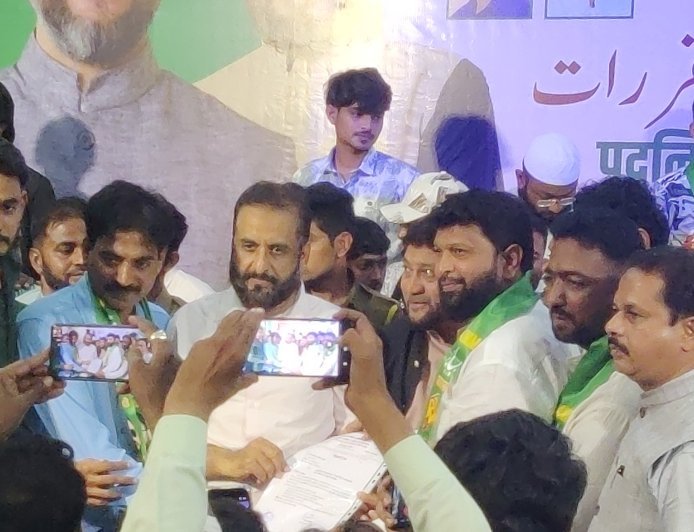 AIMIM, शाकेर खान यांच्याकडे औरंगाबाद पूर्वचे शहराध्यक्ष पद, नवीन टिमची घोषणा