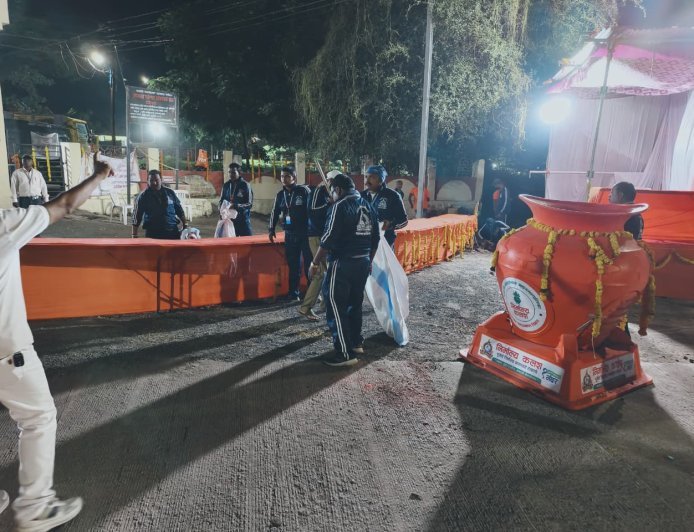 64 टन निर्माल्याचे संकलन, शास्त्रोक्त प्रक्रीयेतून होणार सेंद्रीय खत निर्मिती