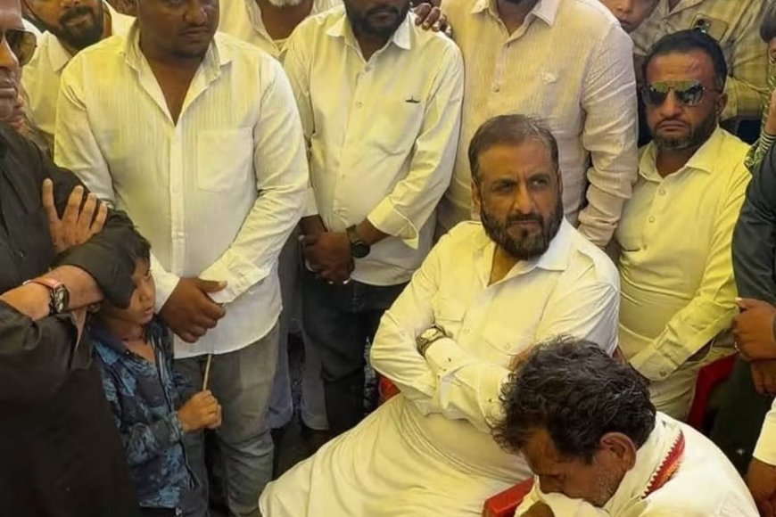 पिशोर, विज पडून मृत्यू झालेल्या कुटुंबाची इम्तियाज जलिल यांनी घेतली भेट...