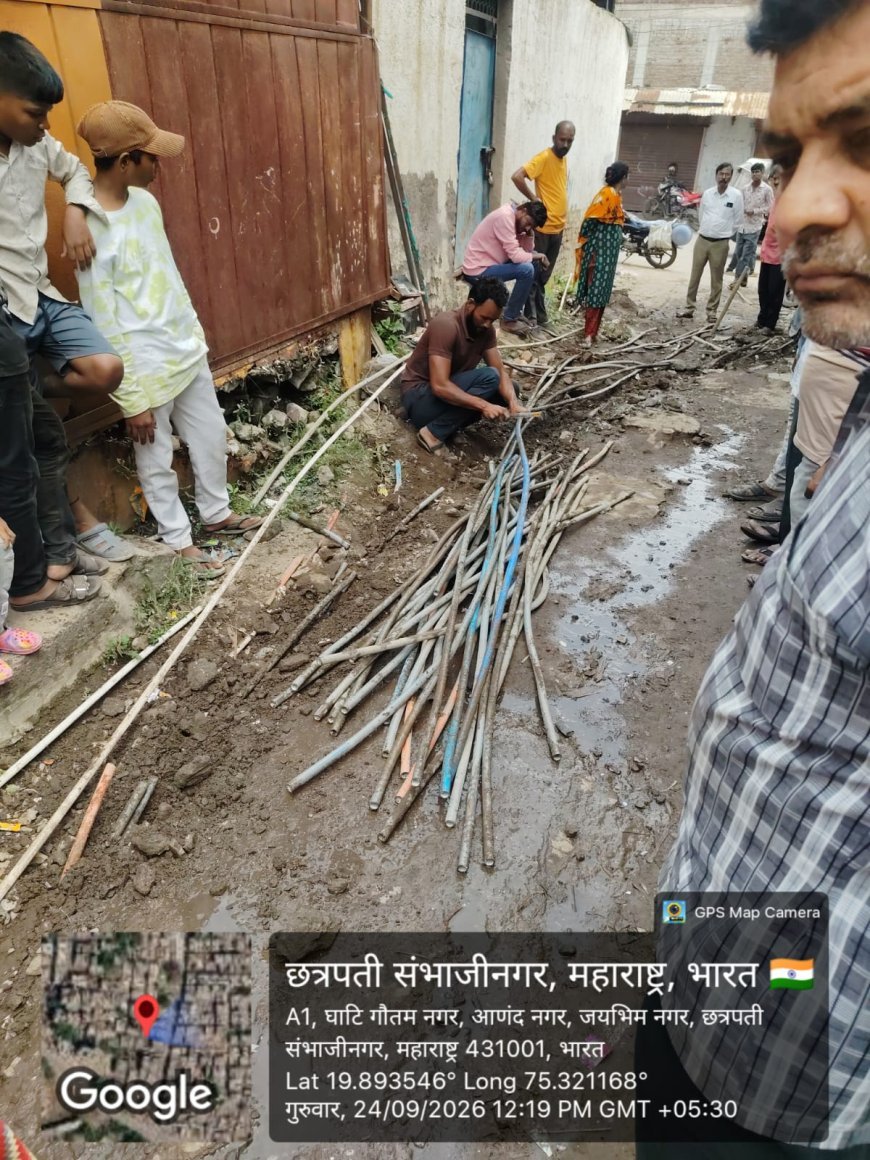 आसिफिया काॅलनीत 39 अनाधिकृत नळ कनेक्शन कट केल्याने खळबळ...दहा हजारांचा दंड वसूल