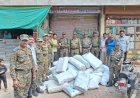 जनता किराणा येथून प्रतिबंधित प्लास्टिक जप्त....