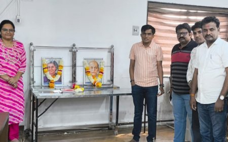 सरदार वल्लभभाई पटेल व इंदिरा गांधी यांना अभिवादन...