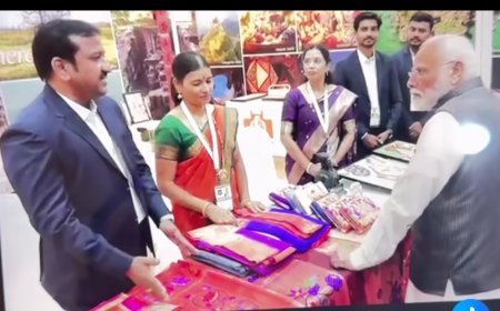 भारत पर्व 2026 मध्ये पंतप्रधान नरेंद्र मोदी यांची महाराष्ट्र पर्यटन दालनास भेट...