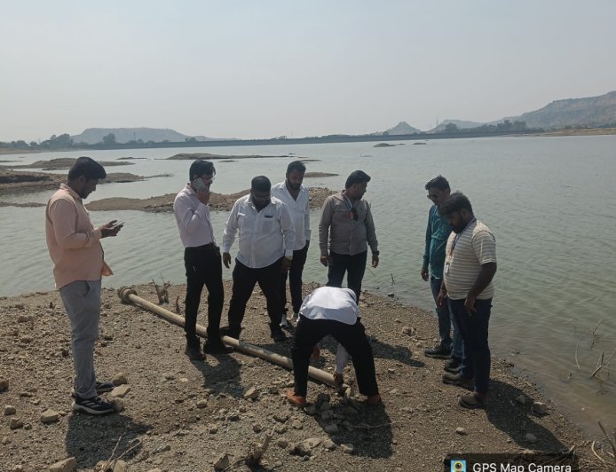 हर्सुल तलावातून पाणी चोरणा-यांवर महापालिकेची धडक कारवाई...