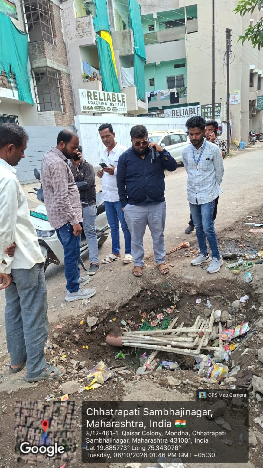 मनपाची धडक कारवाई, नागसेन काॅलनी परिसरात अनधिकृत अनेक नळ कनेक्शन कट