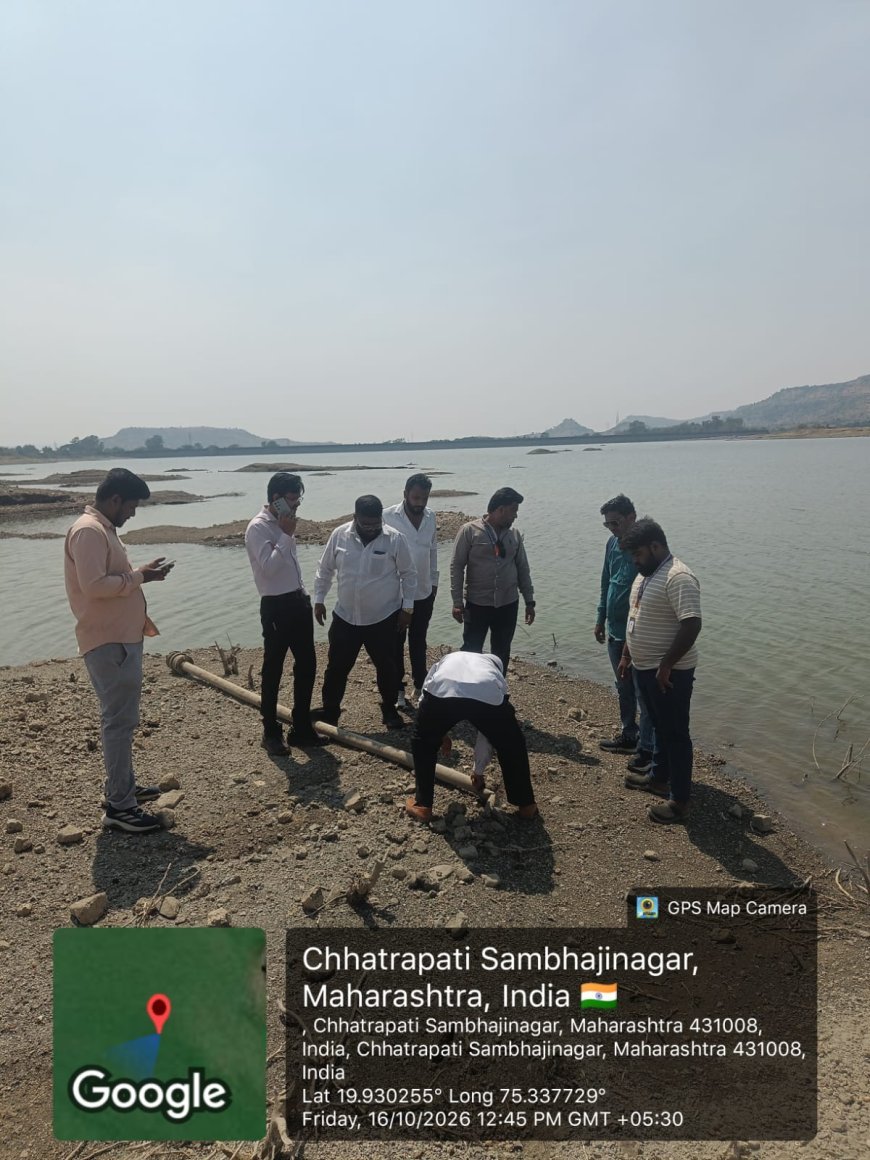 हर्सुल तलावातून पाणी चोरणा-यांवर महापालिकेची धडक कारवाई...