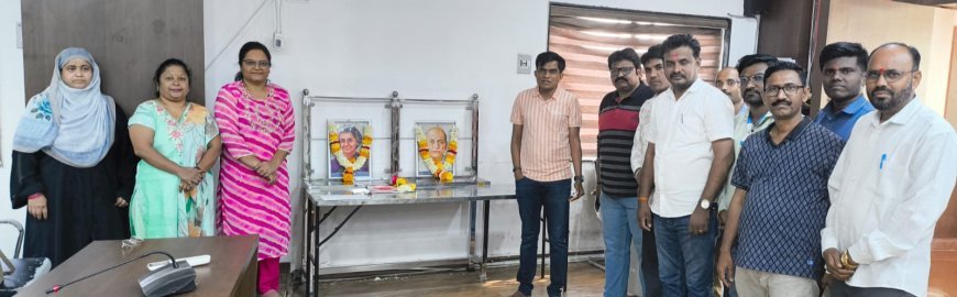 सरदार वल्लभभाई पटेल व इंदिरा गांधी यांना अभिवादन...